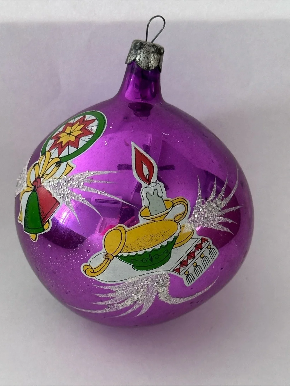 VINTAGE RUSSIAN ORNAMENT PURPLE